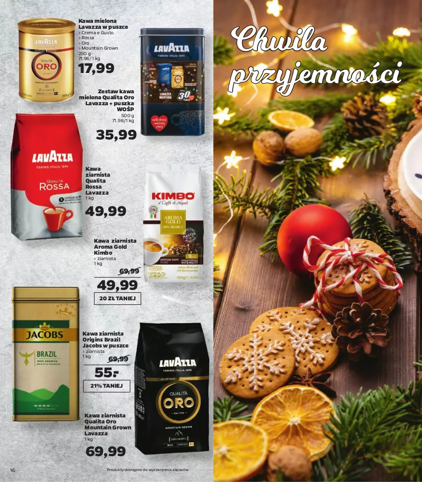 Gazetka promocyjna Netto - Katalog znanych marek - ważna 09.12 do 24.12.2021 - strona 16 - produkty: Cafissimo, Cappuccino, Delecta, Dolce Gusto, Gin, Jacobs, Kawa, Kawa mielona, Kawa ziarnista, Lavazza, Napój, Nescafé, Tchibo, Tchibo Barista