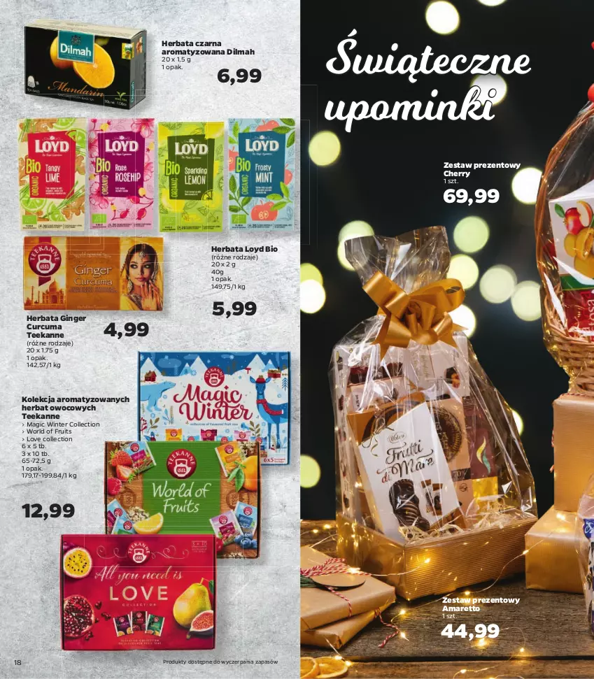 Gazetka promocyjna Netto - Katalog znanych marek - ważna 09.12 do 24.12.2021 - strona 18 - produkty: Babka, Brownie, Ciastka, Czekolada, Czekolada mleczna, Dan Cake, Dilmah, Dr Gerard, Gin, Gra, Herbata, Herbata czarna, Loyd, Panna cotta, Schogetten, Strucla, Teekanne, Zestaw prezentowy