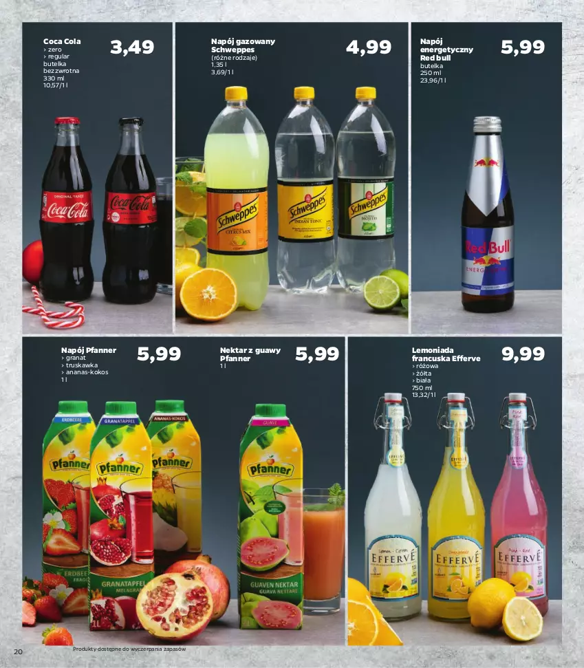 Gazetka promocyjna Netto - Katalog znanych marek - ważna 09.12 do 24.12.2021 - strona 20 - produkty: Ananas, Captain Jack, Fa, Gra, Granat, Kokos, Kozel, Lemoniada, Napój, Napój energetyczny, Napój gazowany, Nektar, Piwa, Piwo, Red Bull, Schweppes, Ser