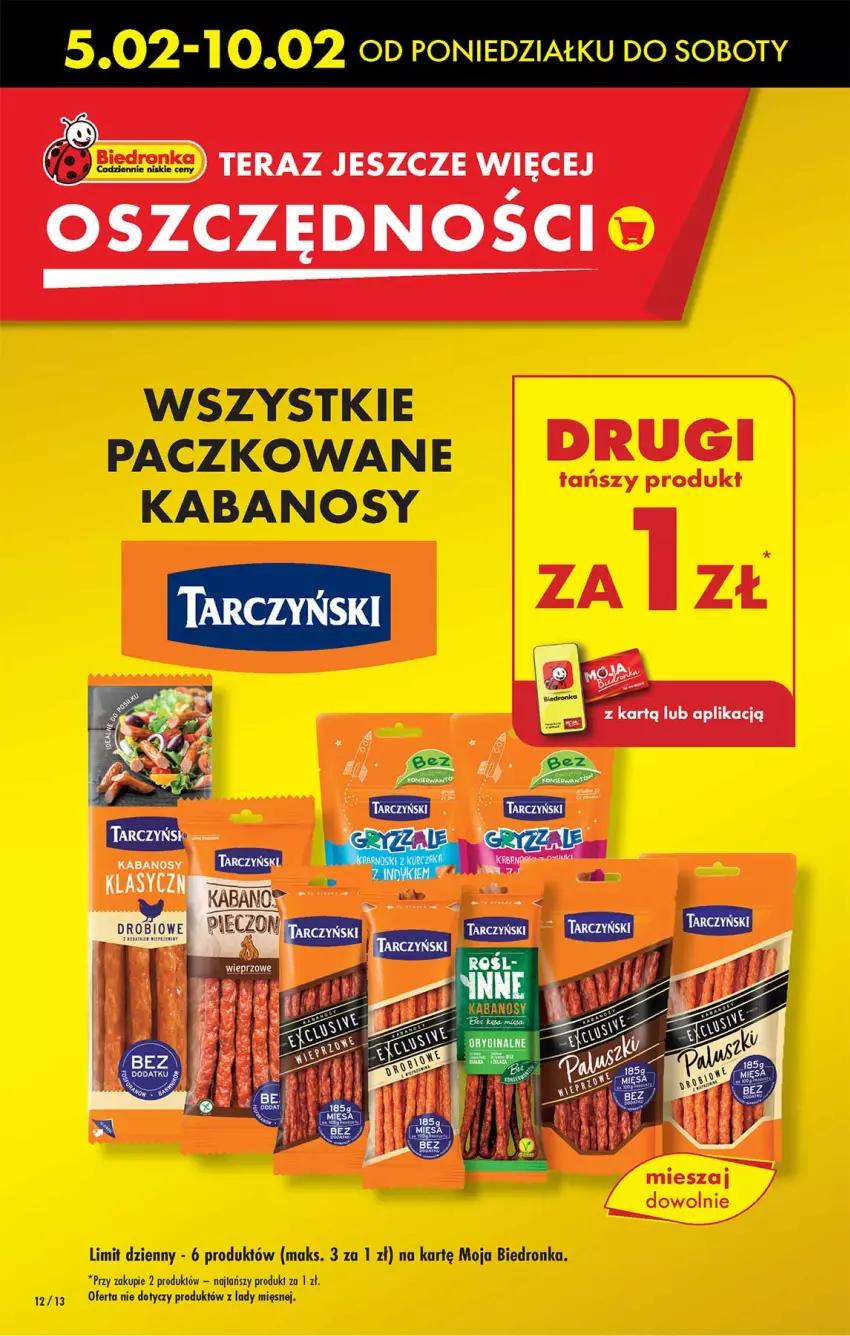 Gazetka promocyjna Biedronka - Od poniedzialku - ważna 05.02 do 10.02.2024 - strona 12 - produkty: Dron, Kabanos, Tera