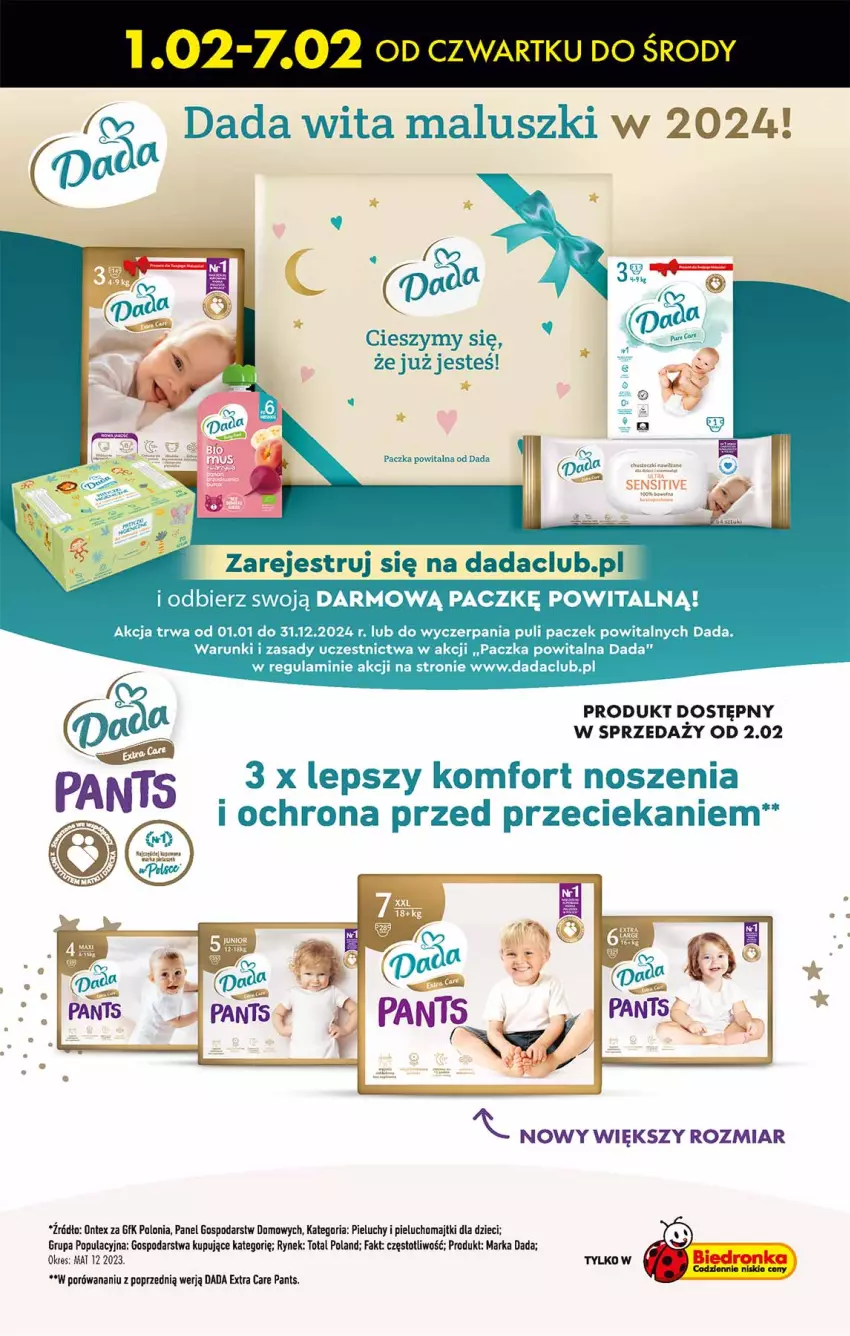 Gazetka promocyjna Biedronka - Od poniedzialku - ważna 05.02 do 10.02.2024 - strona 65 - produkty: Dada, Dzieci, Fa, Majtki, Pieluchomajtki, Pieluchy, Por