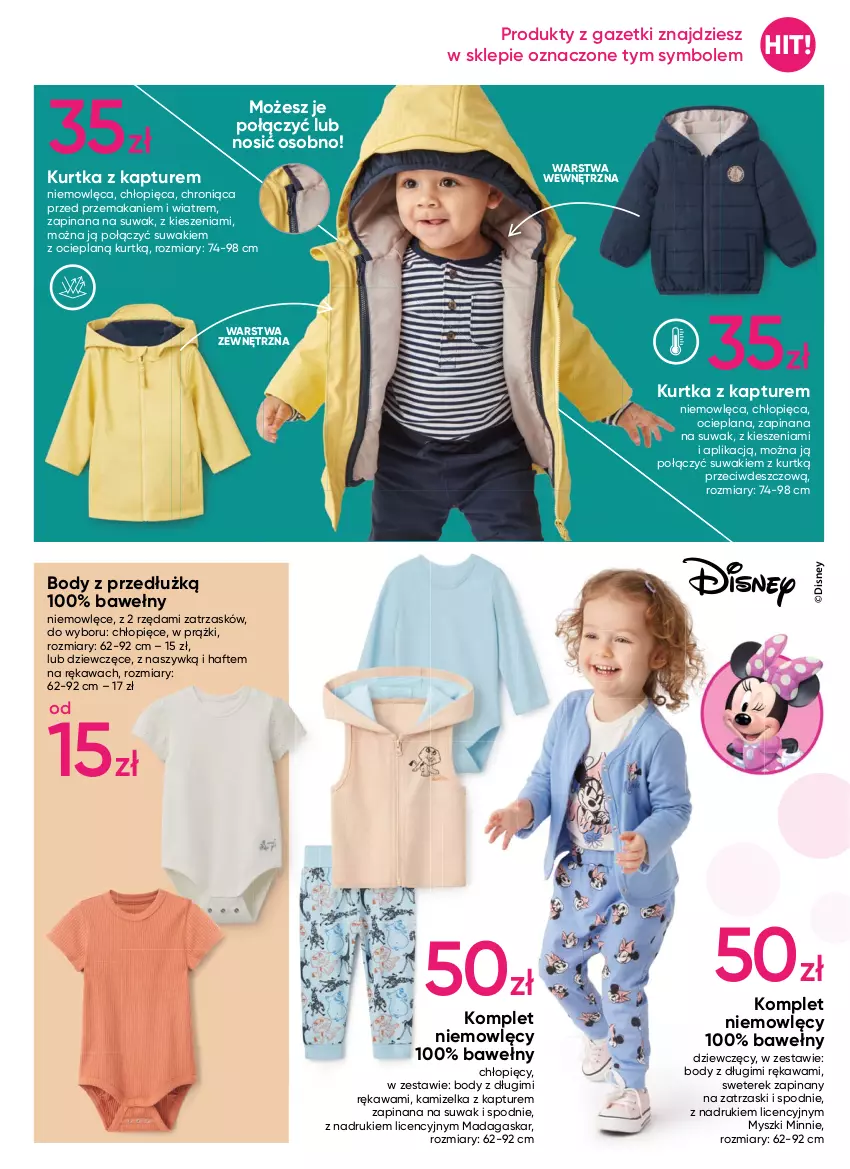 Gazetka promocyjna Pepco - Bekkin - ważna 09.02 do 22.02.2023 - strona 7 - produkty: Bluza, Bluza z kapturem, Body, Buty, Disney, Dres, Gin, Kamizelka, Kawa, Koc, Kosz, Koszulka, Kurtka, Kurtka z kapturem, LANA, Legginsy, Minnie, Mysz, Por, Spodnie, Spodnie dresowe, Sport, Sweter