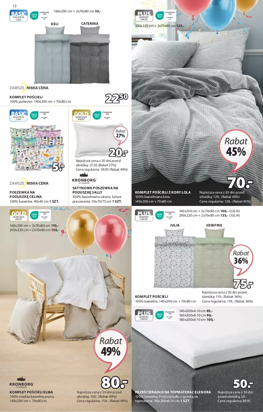 Gazetka promocyjna Jysk - Oferta tygodnia - ważna 10.04 do 28.04.2024 - strona 13 - produkty: Komplet pościeli, Lenor, Materac, Pościel, Poszewka, Prześcieradło, Tera, Top, Wełna