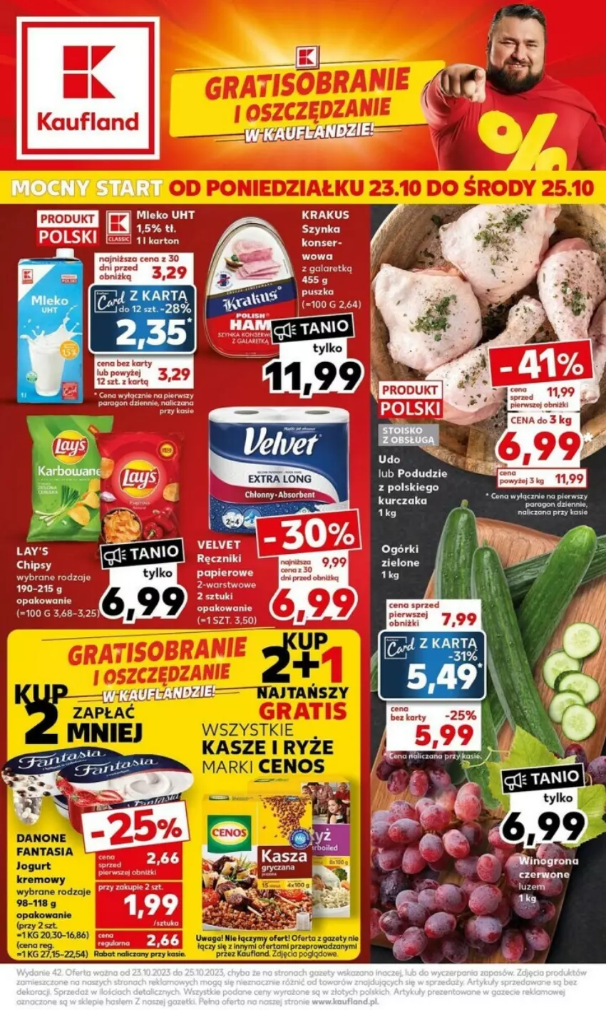 Gazetka promocyjna Kaufland - ważna 23.10 do 25.10.2023 - strona 1 - produkty: Gra, Kasia, Krakus, Por, Ręcznik