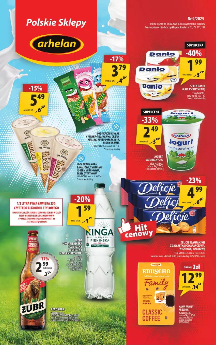 Gazetka promocyjna Arhelan - Gazetka - ważna 09.05 do 18.05.2025 - strona 1 - produkty: Danio, Fa, Piątnica
