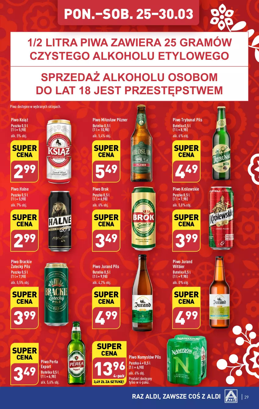 Gazetka promocyjna Aldi - Pełna oferta - ważna 25.03 do 30.03.2024 - strona 29 - produkty: Gra, Królewski, Namysłów, Perła, Piwa, Piwo, Por