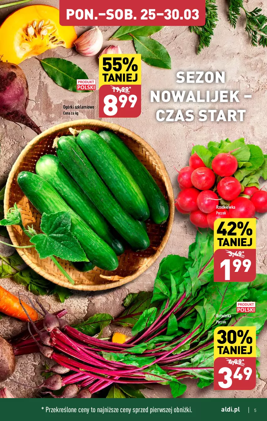 Gazetka promocyjna Aldi - Pełna oferta - ważna 25.03 do 30.03.2024 - strona 5 - produkty: Inka, Rzodkiewka