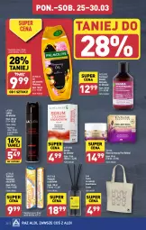 Gazetka promocyjna Aldi - Pełna oferta - Gazetka - ważna od 30.03 do 30.03.2024 - strona 30 - produkty: Krem do twarzy, Ser, Rum, Mus, Palmolive, Eveline, Torba na zakupy, Tablet, Serum, Torba, Tabletki musujące, Szampon, Lakier do włosów, Serum do włosów, Odżywka, Maska, Lakier