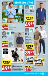 Gazetka promocyjna Aldi - Pełna oferta - Gazetka - ważna od 30.03 do 30.03.2024 - strona 41 - produkty: Sweter, Gra, Słuchawki, Granat, Kardigan, Kosz, Energizer, Koszula, Słuchawki bezprzewodowe, Wełna, Baterie alkaliczne, Spodnie, K2, Fa