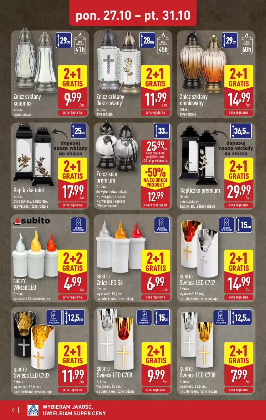 Gazetka promocyjna Aldi - Oferta weekendowa - ważna 29.10 do 31.10.2025 - strona 8 - produkty: Gra, Ser, Sok, Znicz