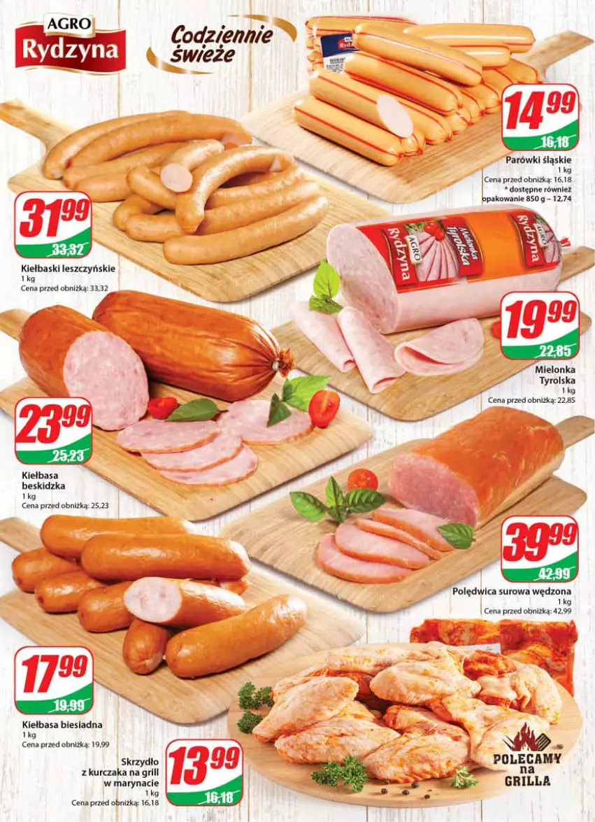 Gazetka promocyjna Dino - Gazetka 38 - ważna 20.09 do 26.09.2023 - strona 10 - produkty: Grill, Kiełbasa, Kiełbasa biesiadna, Kurczak, Parówki, Polędwica