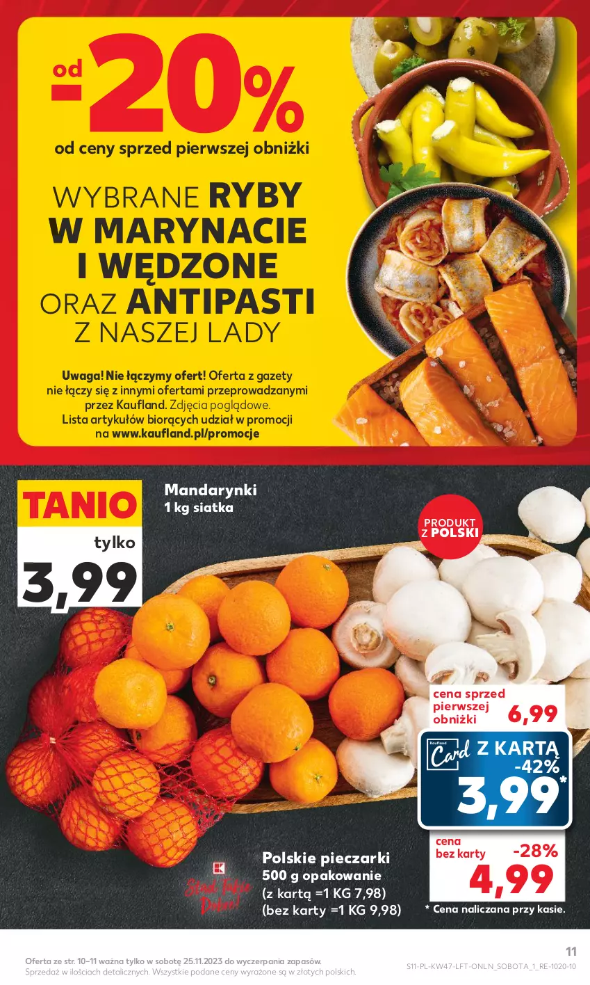 Gazetka promocyjna Kaufland - Gazetka tygodnia - ważna 23.11 do 29.11.2023 - strona 11 - produkty: Mandarynki, Piec, Siatka, Waga