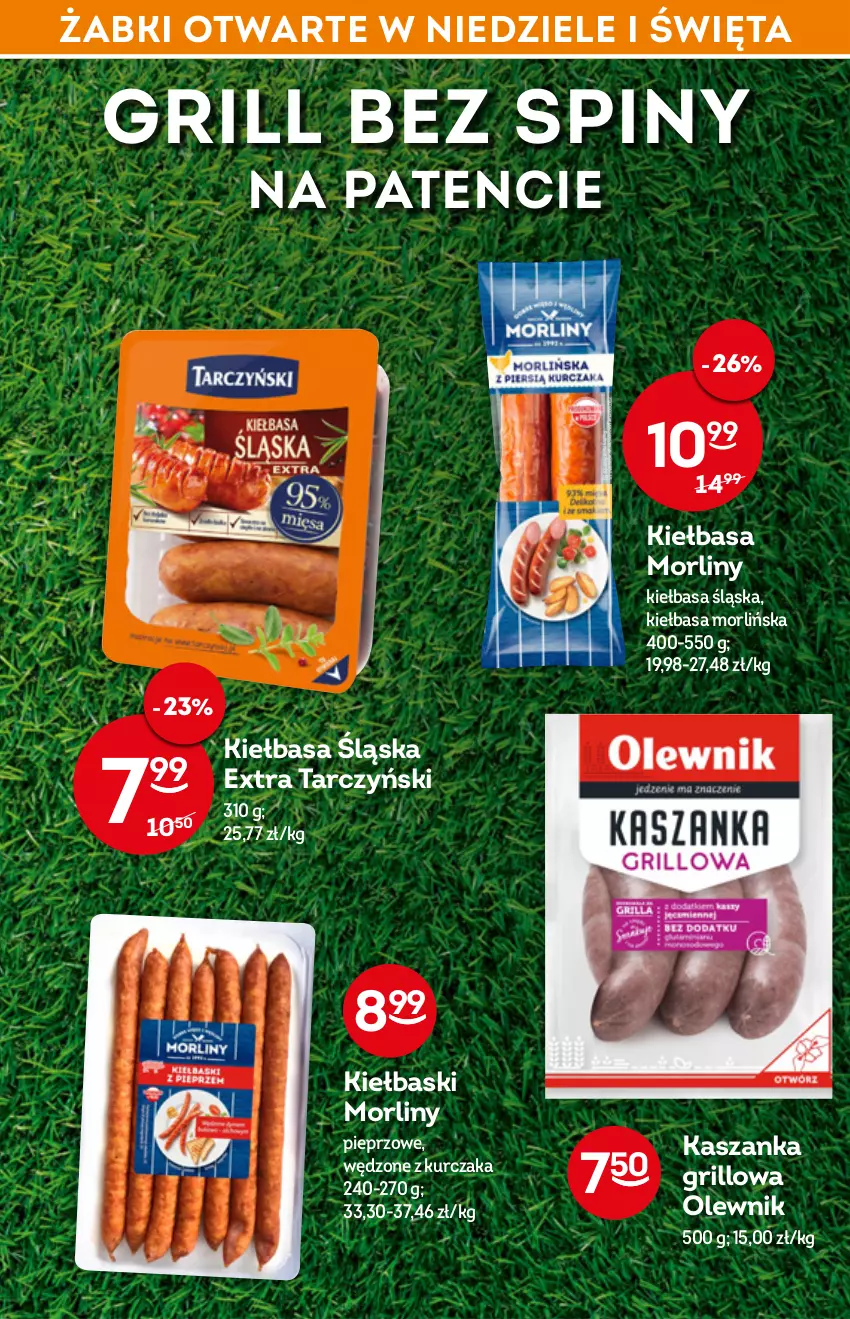 Gazetka promocyjna Żabka - ważna 04.05 do 10.05.2022 - strona 2 - produkty: Grill, Kasza, Kaszanka, Kiełbasa, Kiełbasa śląska, Kurczak, Morliny, Olewnik, Pieprz, Tarczyński