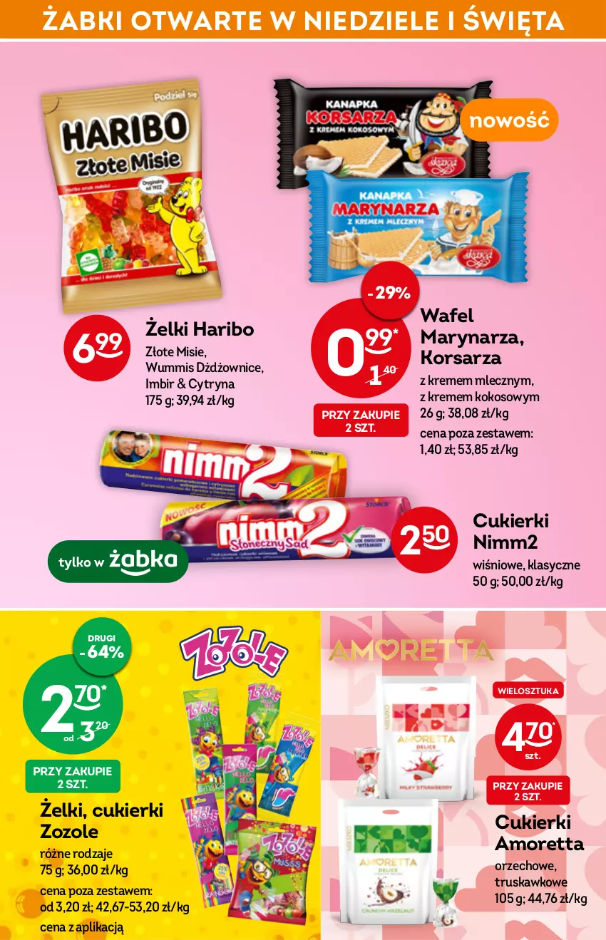 Gazetka promocyjna Żabka - ważna 04.05 do 10.05.2022 - strona 45 - produkty: Cukier, Cukierki, Haribo, Imbir, Kokos, Nimm2