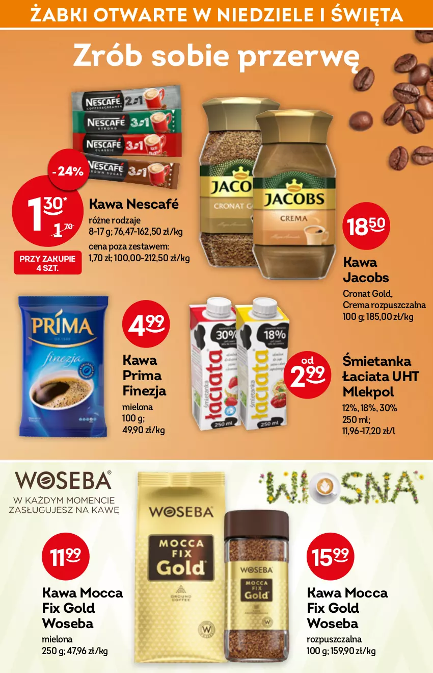 Gazetka promocyjna Żabka - ważna 04.05 do 10.05.2022 - strona 48 - produkty: Jacobs, Kawa, Mocca Fix Gold, Nescafé, Prima, Woseba