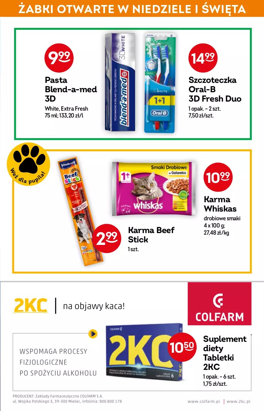 Gazetka promocyjna Żabka - ważna 04.05 do 10.05.2022 - strona 53 - produkty: Blend-a-Med, Suplement diety, Szczoteczka, Tablet, Whiskas