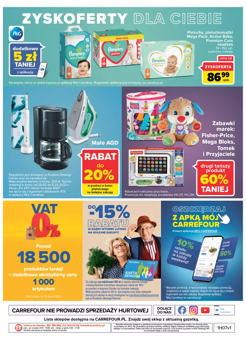 Gazetka promocyjna Carrefour - Gazetka Carrefour Zyskoteka - ważna 15.02 do 21.02.2022 - strona 36 - produkty: Fisher-Price, Mega Bloks, Olej, Taca