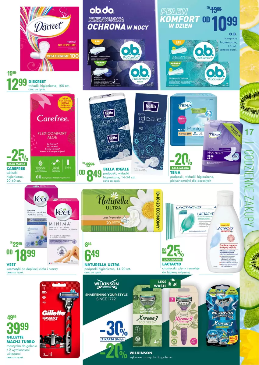 Gazetka promocyjna Super Pharm - Gazetka - ważna 20.04 do 04.05.2021 - strona 17 - produkty: Bell, Cień, Fa, Gin, Gra, Lactacyd, Perfum, Płyn do higieny intymnej, Podpaski, Por, Ser, Sharp, Sport, Tampony