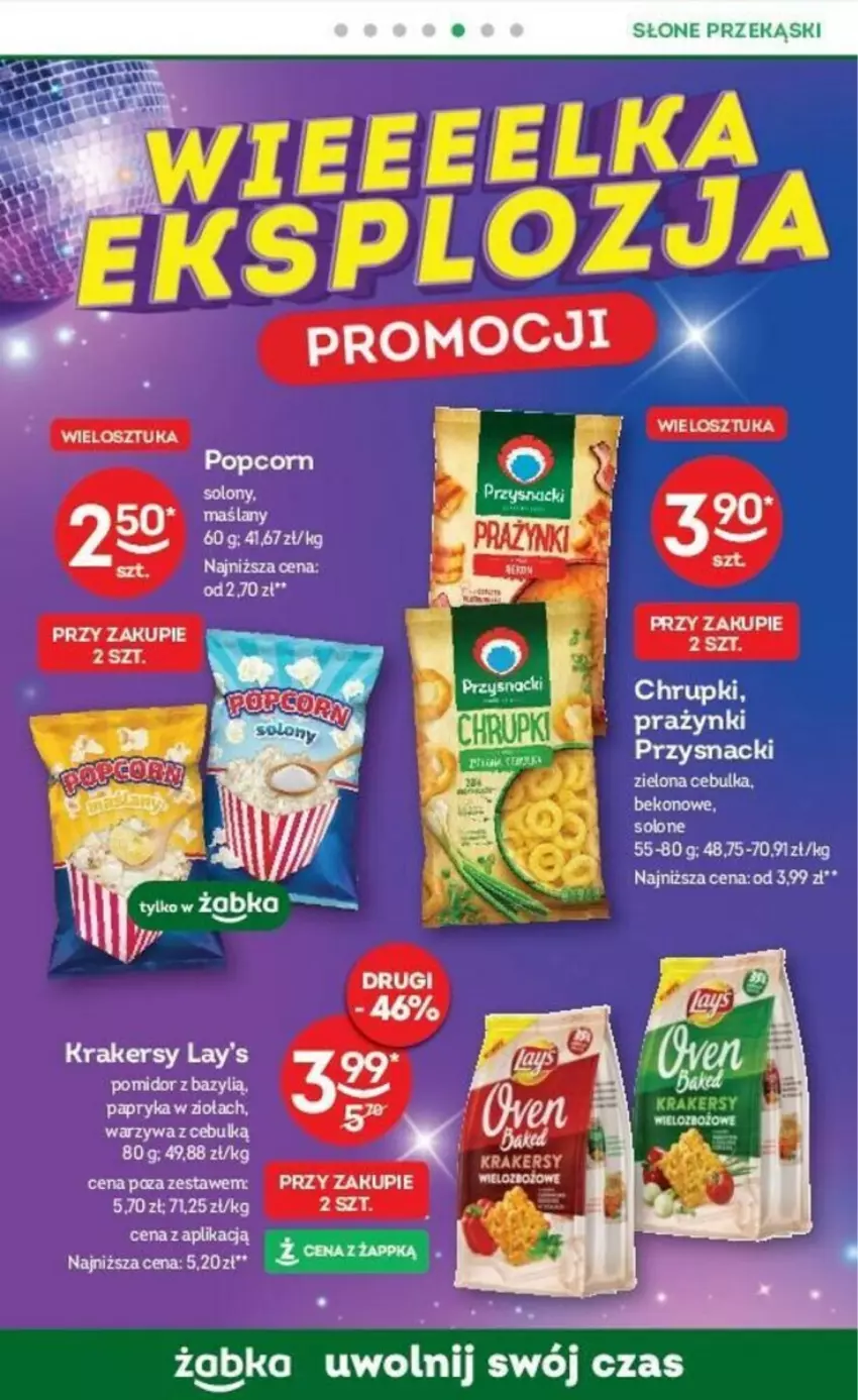 Gazetka promocyjna Żabka - ważna 24.01 do 30.01.2024 - strona 19 - produkty: Chrupki, Krakersy, Papryka, Popcorn, Przysnacki, Warzywa