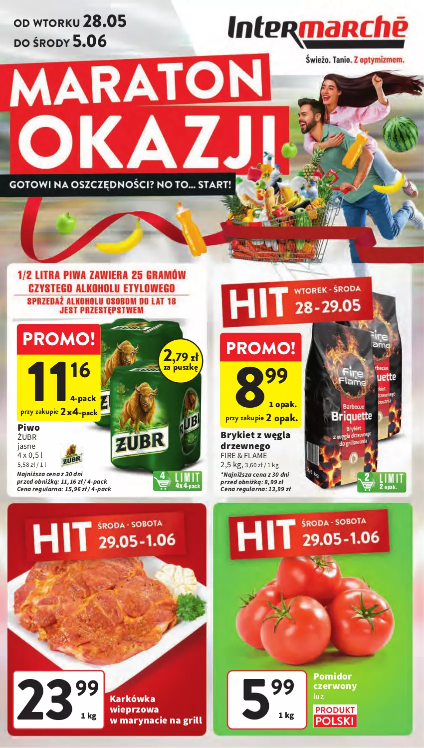 Gazetka promocyjna Intermarche - Gazetka Intermarche - ważna 28.05 do 05.06.2024 - strona 1 - produkty: Grill, Karkówka wieprzowa, Piwo