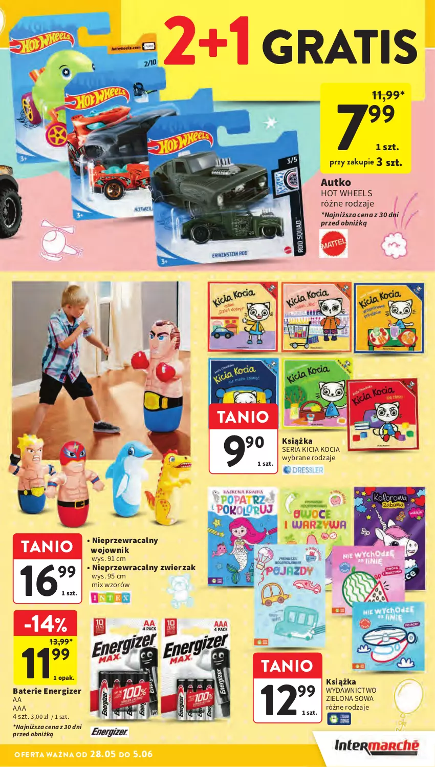 Gazetka promocyjna Intermarche - Gazetka Intermarche - ważna 28.05 do 05.06.2024 - strona 25 - produkty: Energizer, Gra, Hot Wheels, Koc, Książka, Ser