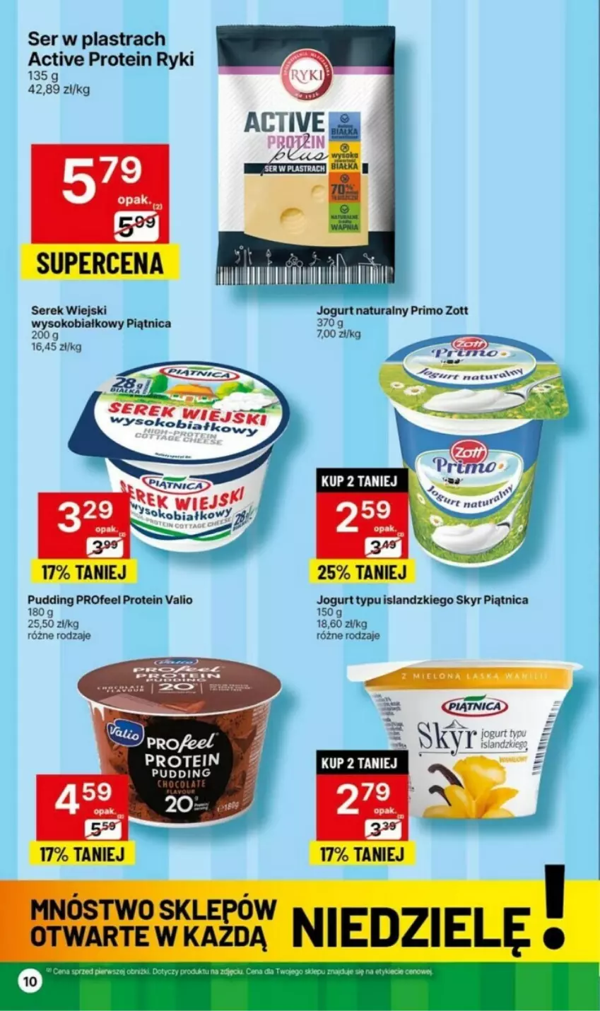 Gazetka promocyjna Delikatesy Centrum - ważna 04.01 do 10.01.2024 - strona 2 - produkty: Isla, Jogurt, Jogurt naturalny, Klej, Piątnica, Ser, Serek, Serek wiejski, Sok, Zott