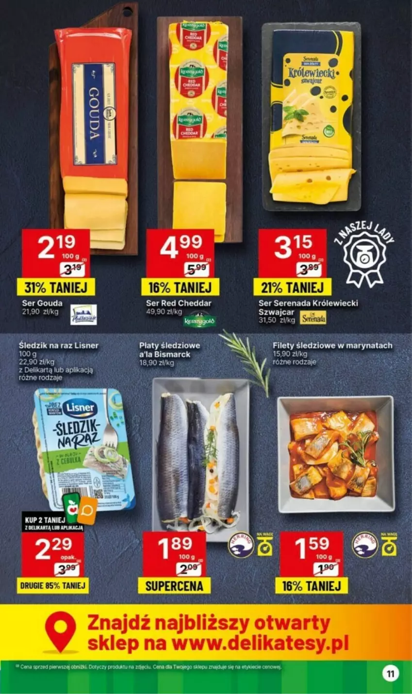 Gazetka promocyjna Delikatesy Centrum - ważna 04.01 do 10.01.2024 - strona 3 - produkty: Cheddar, Gouda, Ser