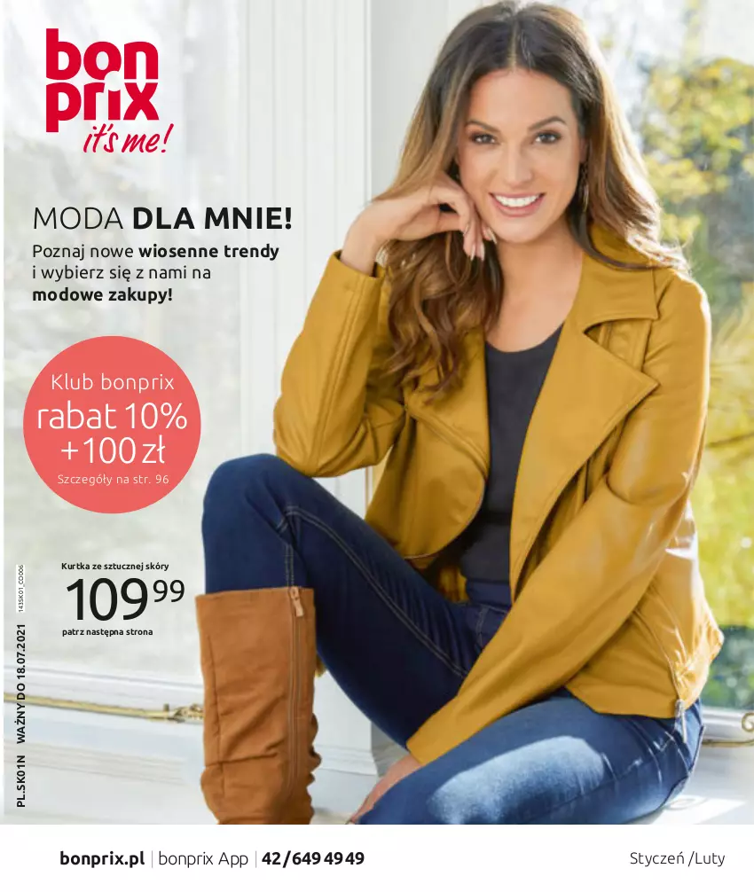 Gazetka promocyjna Bonprix - Moda dla Mnie - ważna 01.01 do 18.07.2021 - strona 1 - produkty: Kurtka, Moda