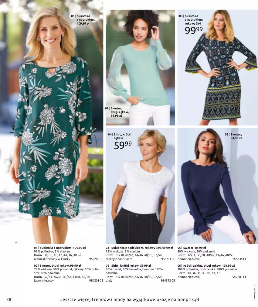 Gazetka promocyjna Bonprix - Moda dla Mnie - ważna 01.01 do 18.07.2021 - strona 30 - produkty: Moda, Sukienka, Sweter, Wełna