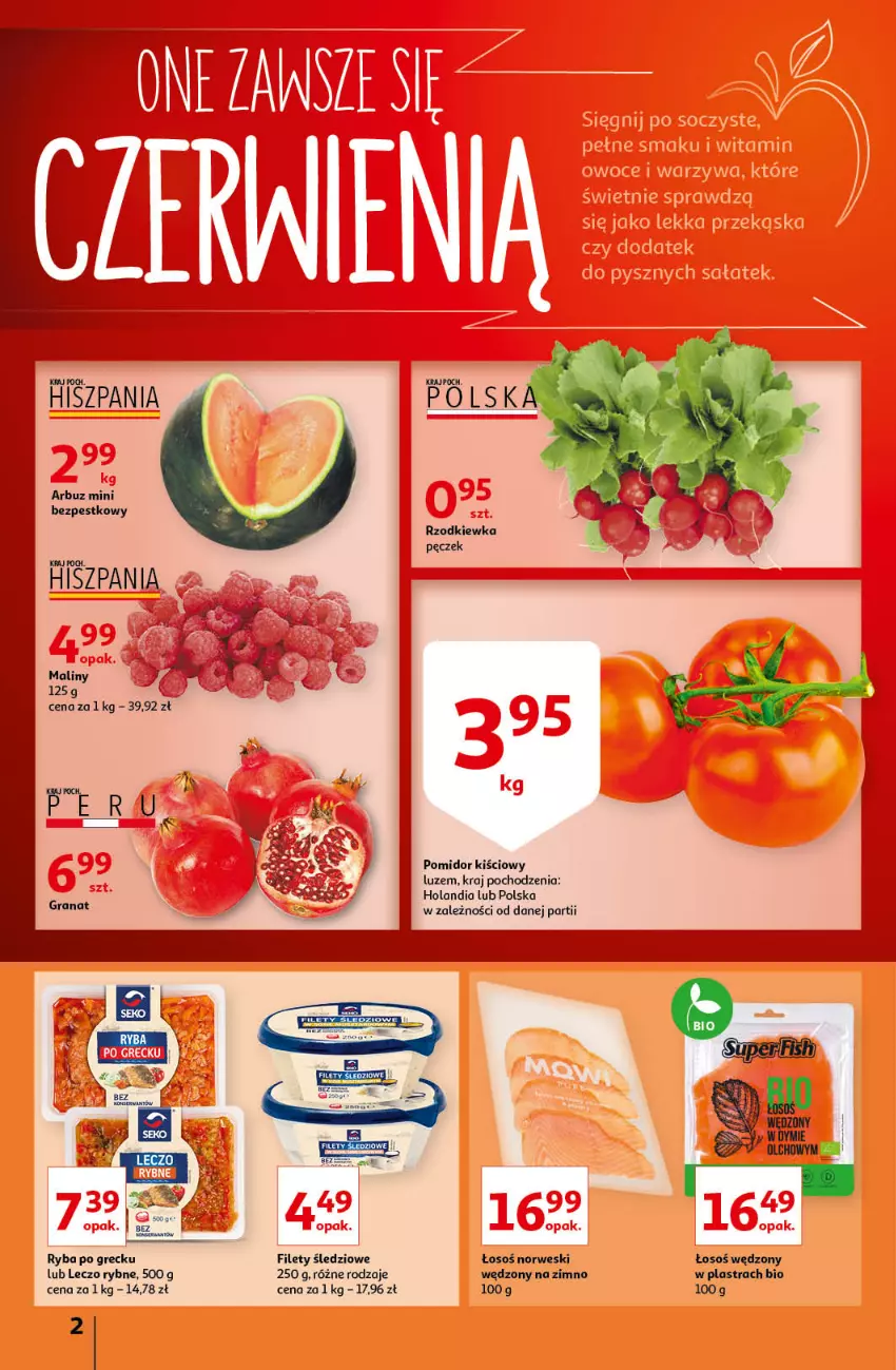 Gazetka promocyjna Auchan - Super Ceny Supermarkety - ważna 04.06 do 09.06.2021 - strona 2 - produkty: Por, Ryba, Ryba po grecku, Rzodkiewka