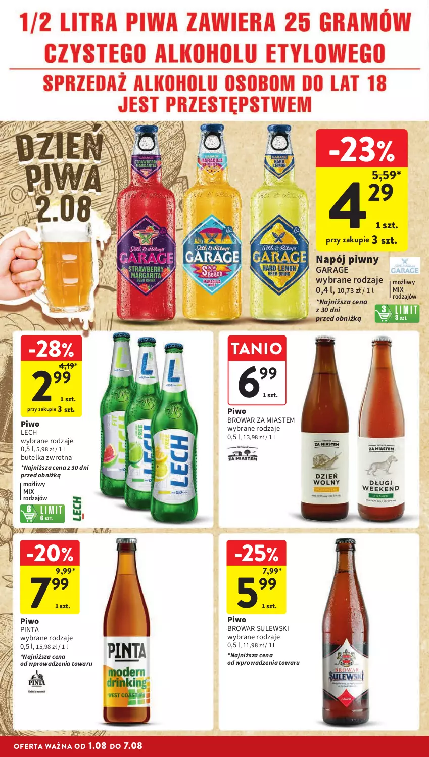 Gazetka promocyjna Intermarche - Gazetka Intermarche - ważna 01.08 do 07.08.2024 - strona 30 - produkty: Napój, Piwo