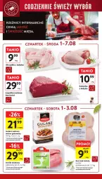 Gazetka promocyjna Intermarche - Gazetka Intermarche - Gazetka - ważna od 07.08 do 07.08.2024 - strona 12 - produkty: Kurczak, Gulasz wołowy, Golonka z indyka, Królik, Tusz