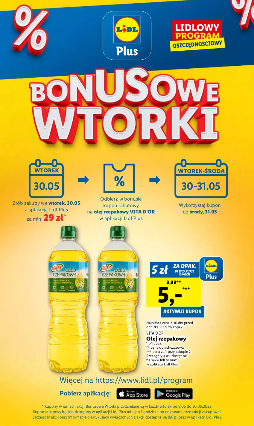 Gazetka promocyjna Lidl - GAZETKA - ważna 29.05 do 31.05.2023 - strona 11 - produkty: Gra, Olej, Olej rzepakowy, Rama, Tran