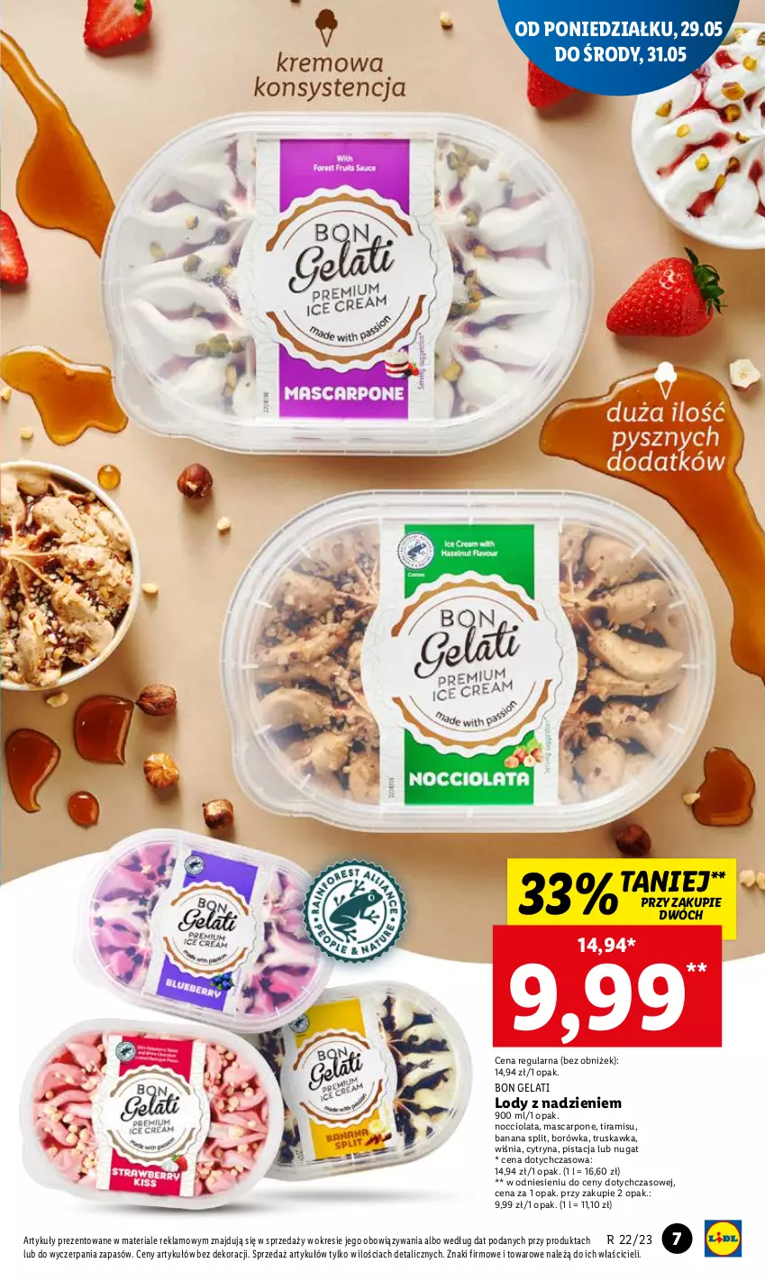 Gazetka promocyjna Lidl - GAZETKA - ważna 29.05 do 31.05.2023 - strona 17 - produkty: Borówka, Lody, Mascarpone