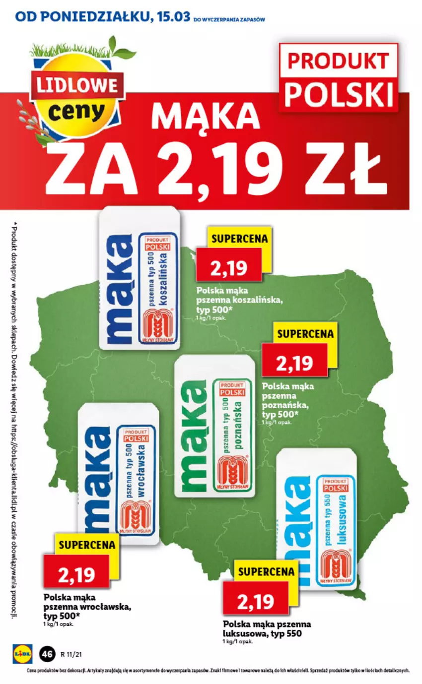 Gazetka promocyjna Lidl - GAZETKA - ważna 15.03 do 17.03.2021 - strona 46 - produkty: LG, Mąka, Mąka pszenna