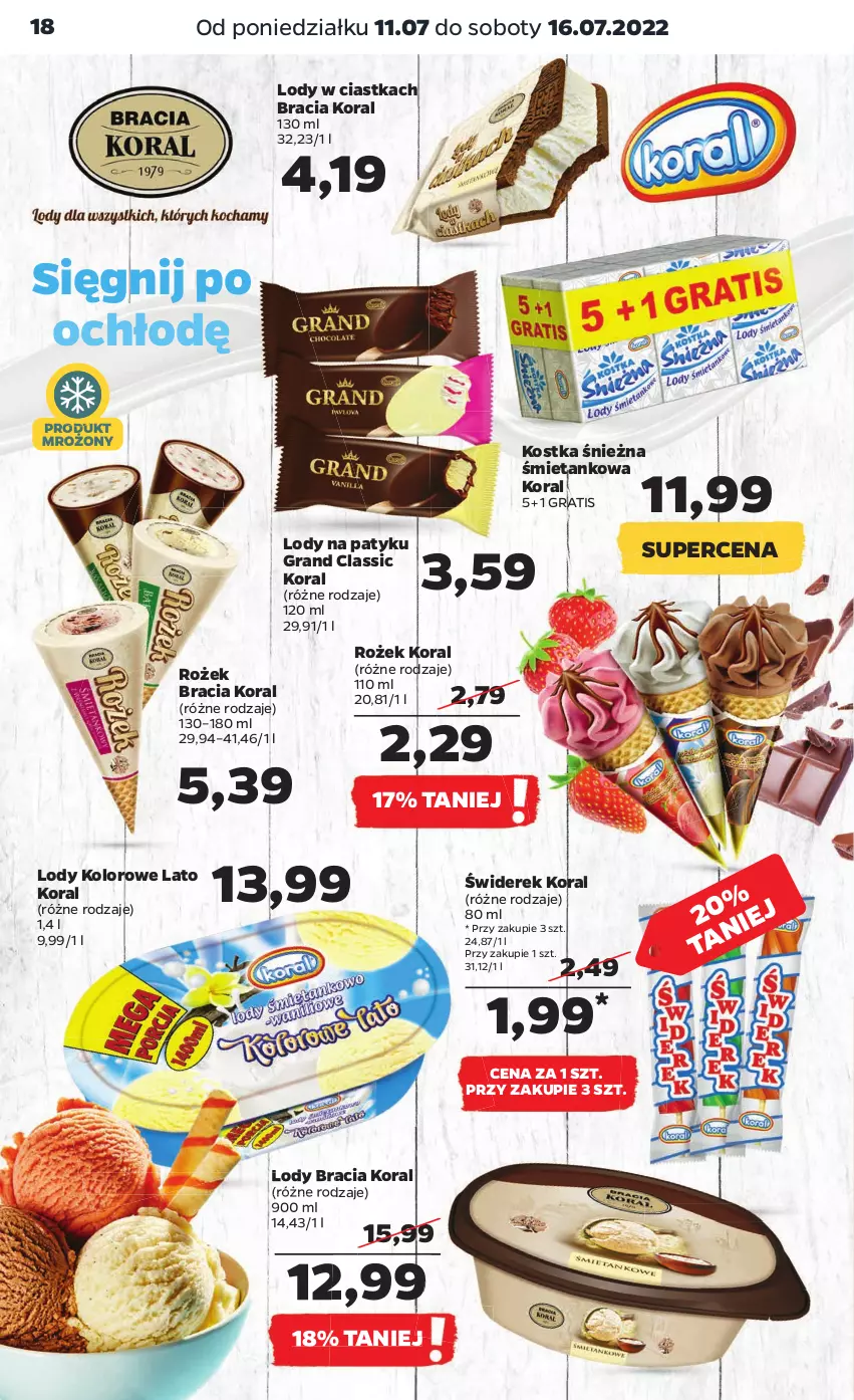 Gazetka promocyjna Netto - Artykuły spożywcze - ważna 11.07 do 16.07.2022 - strona 18 - produkty: Ciastka, Gra, Lody