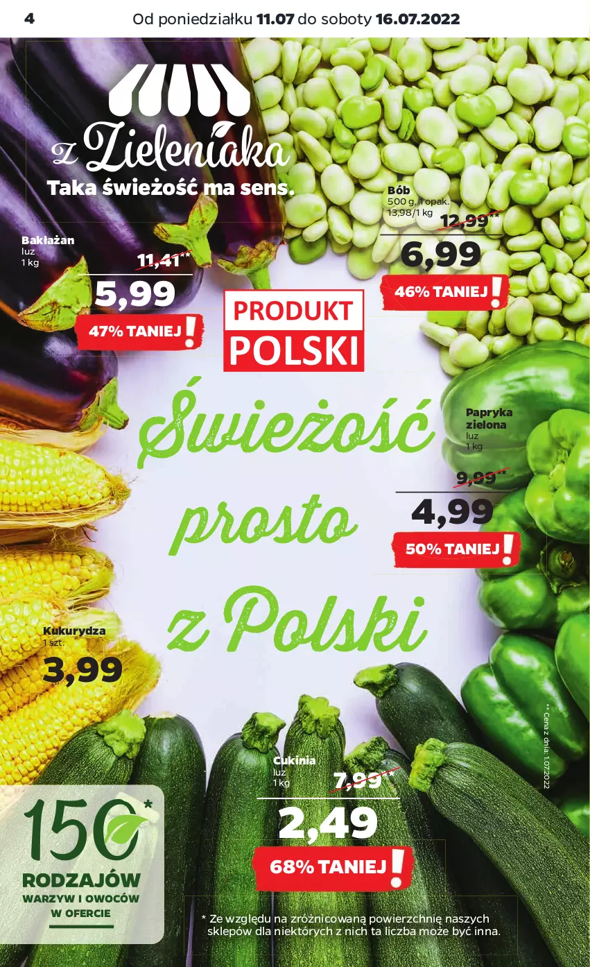 Gazetka promocyjna Netto - Artykuły spożywcze - ważna 11.07 do 16.07.2022 - strona 4 - produkty: Kukurydza, Papryka