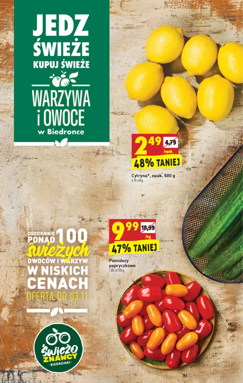 Gazetka promocyjna Biedronka - W tym tygodniu - ważna 02.11 do 06.11.2021 - strona 16 - produkty: Dron, Owoce, Pomidory