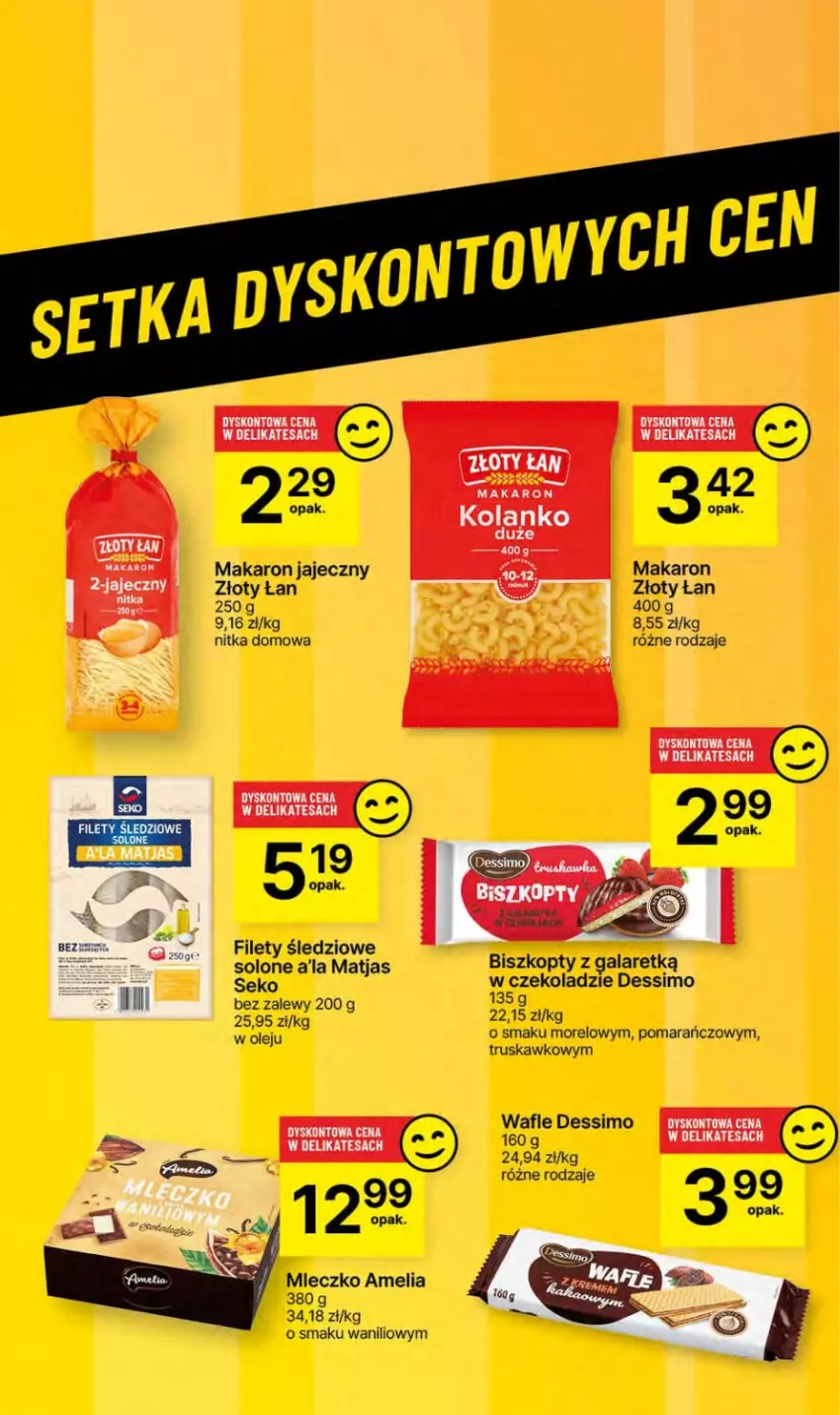 Gazetka promocyjna Delikatesy Centrum - NOWA GAZETKA Delikatesy Centrum od 6 czerwca! 6-12.06.2024 - ważna 06.06 do 12.06.2024 - strona 43 - produkty: Biszkopty, Gala, Makaron, Matjas, Mleczko, Olej, SEKO, Wafle