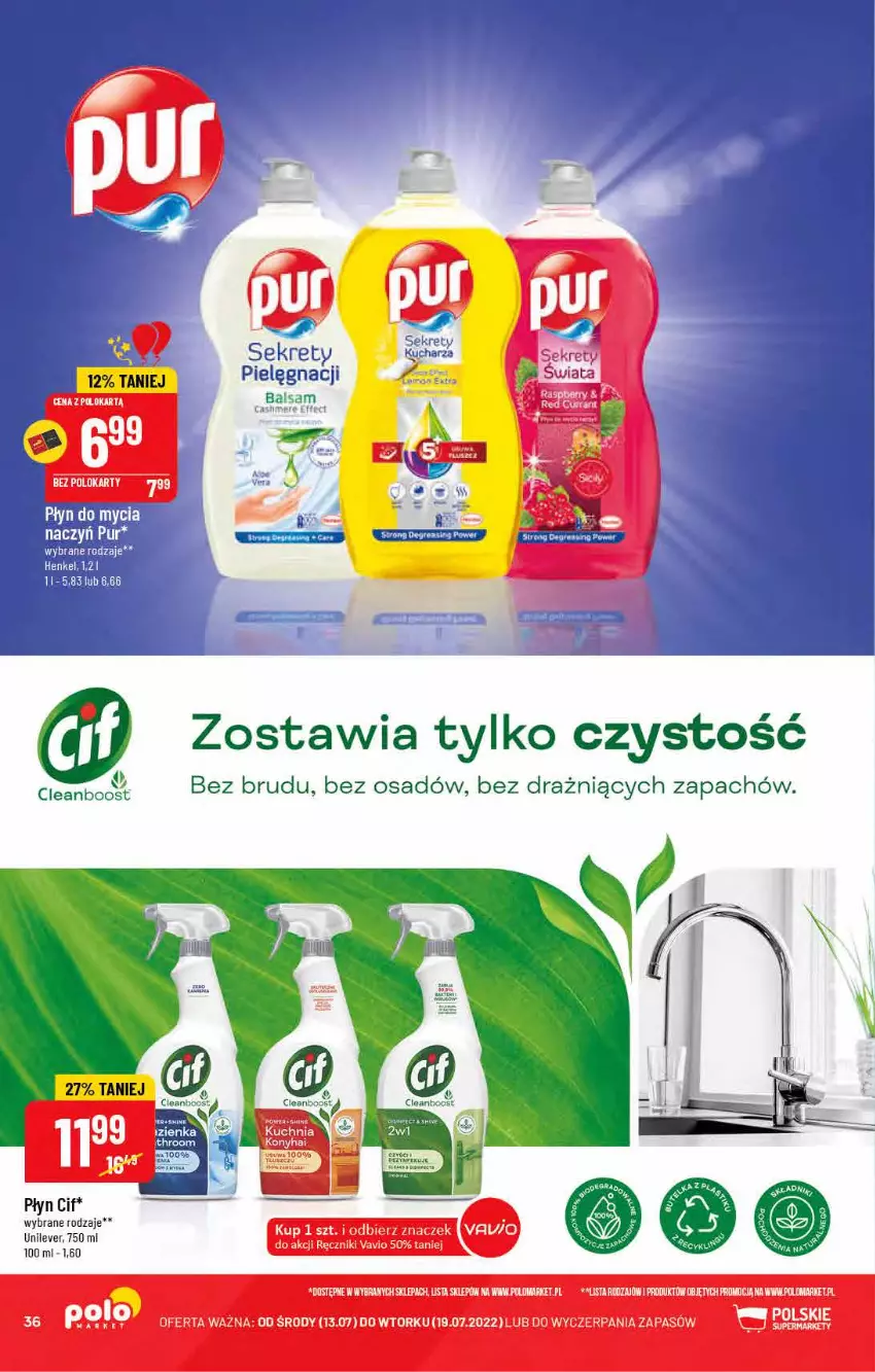 Gazetka promocyjna PoloMarket - Gazetka pomocyjna - ważna 13.07 do 19.07.2022 - strona 36 - produkty: Fa, Kuchnia, Ręcznik