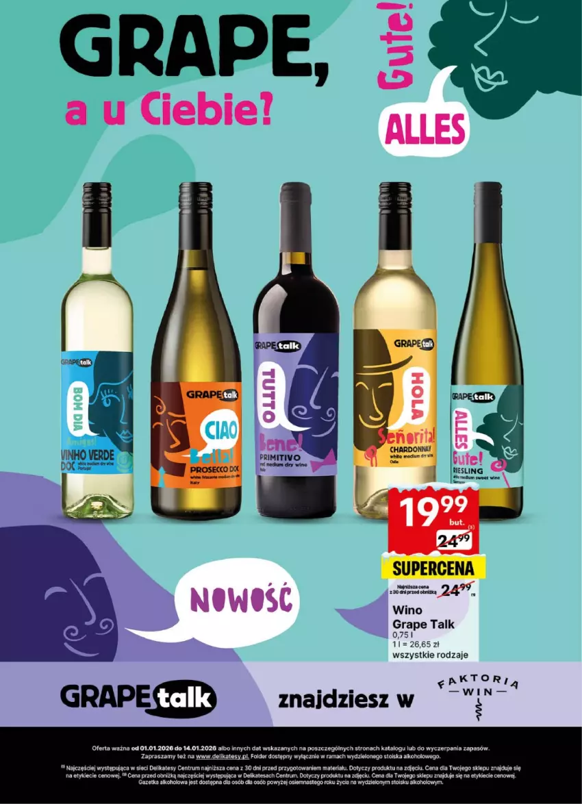 Gazetka promocyjna Delikatesy Centrum - Delibarek DC01-DC02 - ważna 01.01 do 14.01.2026 - strona 3 - produkty: Gra, Rama, Rum, Wino
