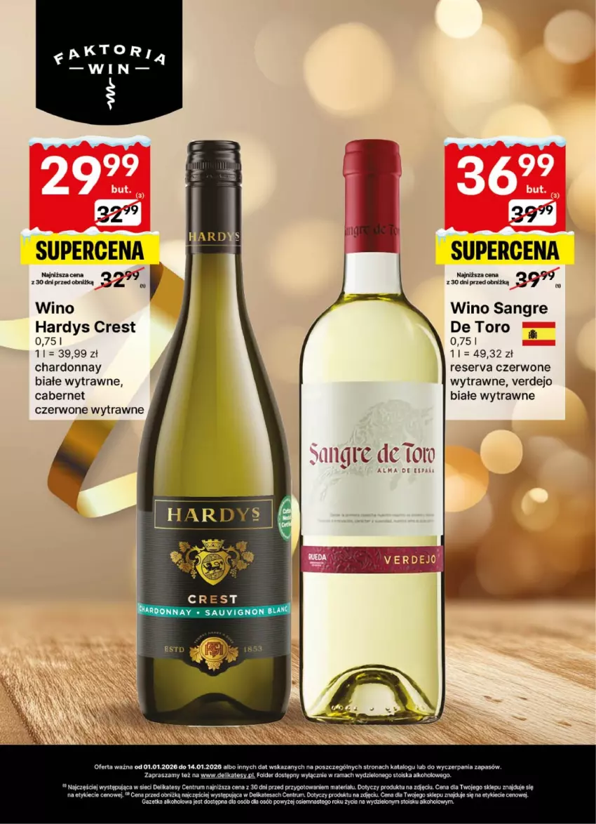 Gazetka promocyjna Delikatesy Centrum - Delibarek DC01-DC02 - ważna 01.01 do 14.01.2026 - strona 6 - produkty: Chardonnay, Rama, Rum, Ser, Wino