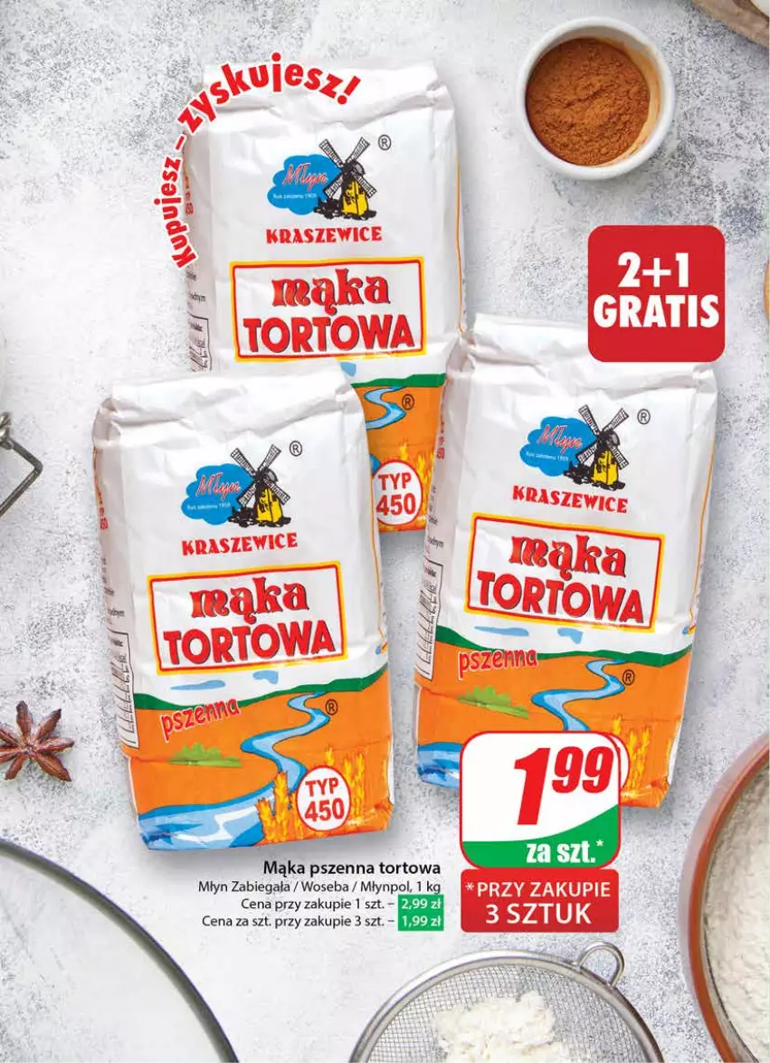 Gazetka promocyjna Dino - Gazetka 12 / 2024 - ważna 20.03 do 26.03.2024 - strona 18 - produkty: Mąka, Mąka pszenna, Młynpol, Woseba