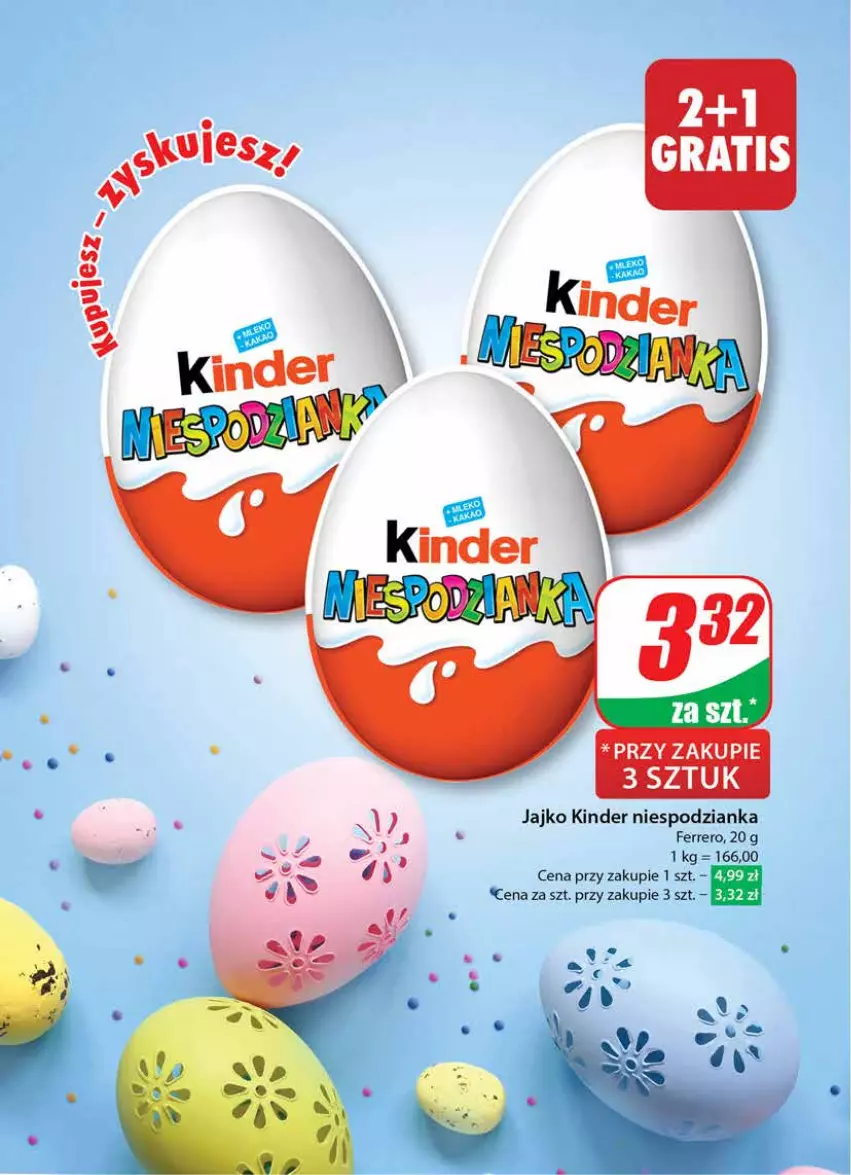 Gazetka promocyjna Dino - Gazetka 12 / 2024 - ważna 20.03 do 26.03.2024 - strona 4 - produkty: Ferrero, Gra, Kinder