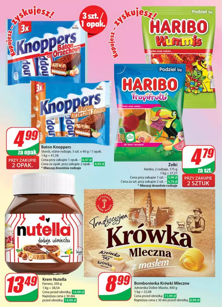 Gazetka promocyjna Dino - Gazetka 12 / 2024 - ważna 20.03 do 26.03.2024 - strona 6 - produkty: Baton, Ferrero, Haribo, Jutrzenka, Knoppers, Krówki mleczne, Miecz, Nutella