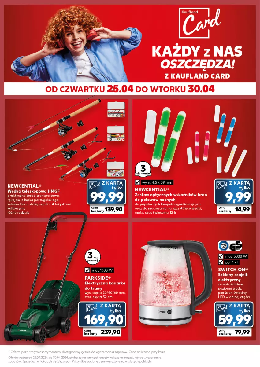 Gazetka promocyjna Kaufland - Kaufland - ważna 29.04 do 30.04.2024 - strona 26 - produkty: Cień, Czajnik, Czajnik elektryczny, Kosiarka, Orka, Por, Sport, Teleskop, Torba, Tran