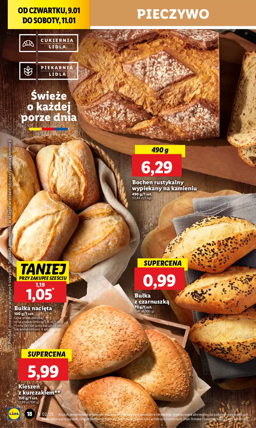 Gazetka promocyjna Lidl - GAZETKA - ważna 09.01 do 11.01.2025 - strona 22 - produkty: Bułka, Kurczak, Piec, Pieczywo, Rust