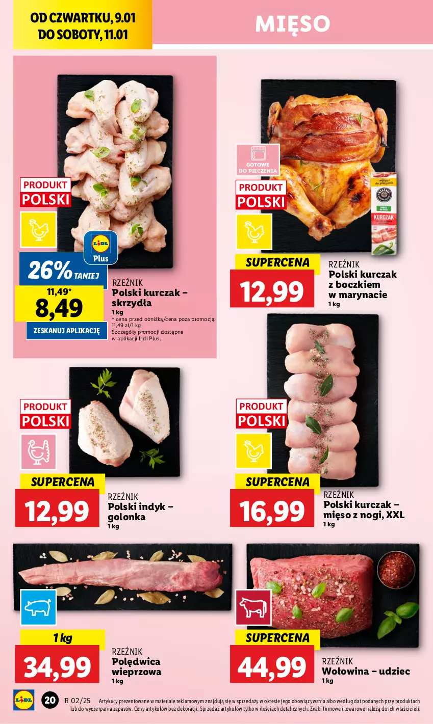 Gazetka promocyjna Lidl - GAZETKA - ważna 09.01 do 11.01.2025 - strona 24 - produkty: Kurczak, Mięso, Piec, Polędwica, Wołowina