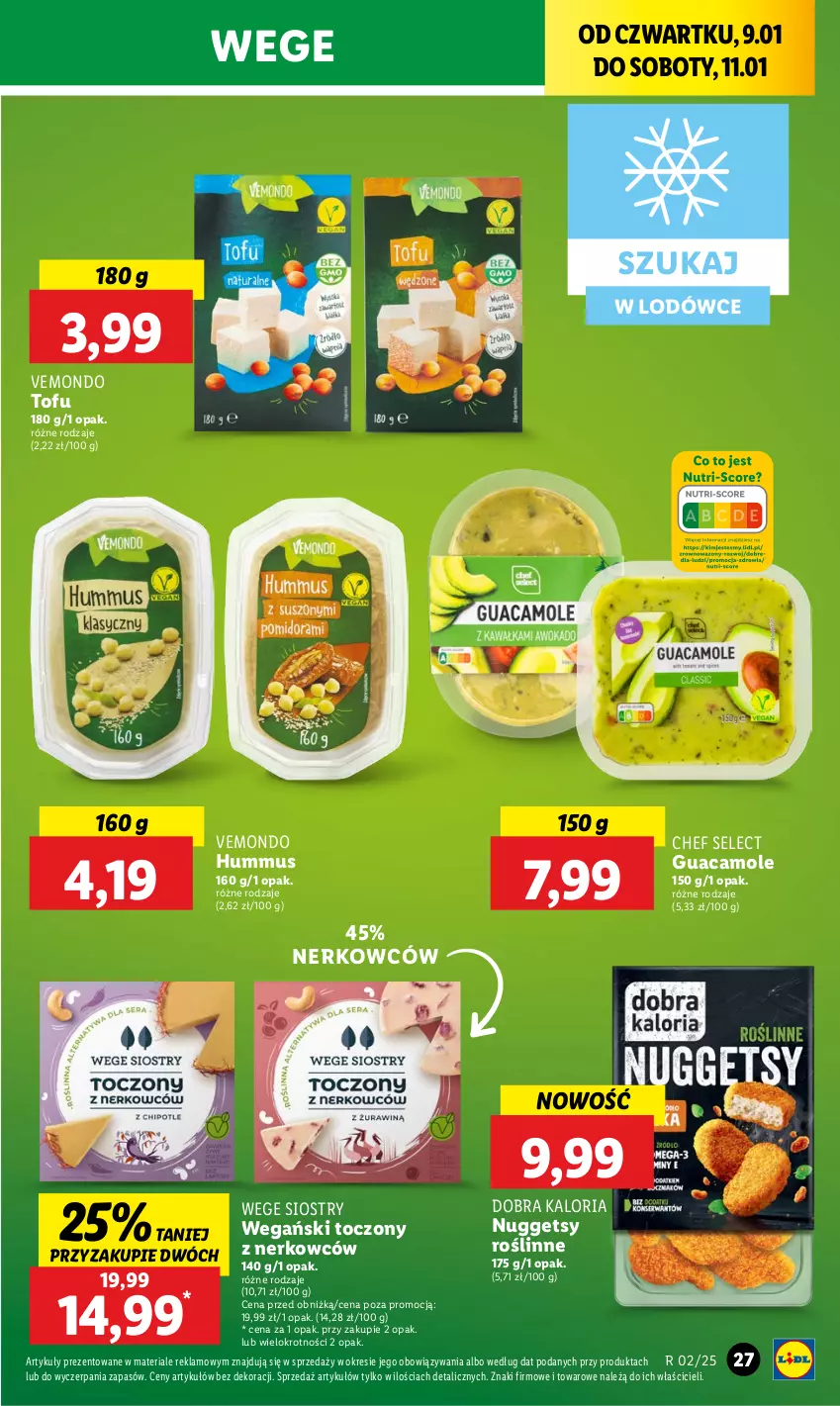 Gazetka promocyjna Lidl - GAZETKA - ważna 09.01 do 11.01.2025 - strona 33 - produkty: Amol, Hummus, Mus, Tofu