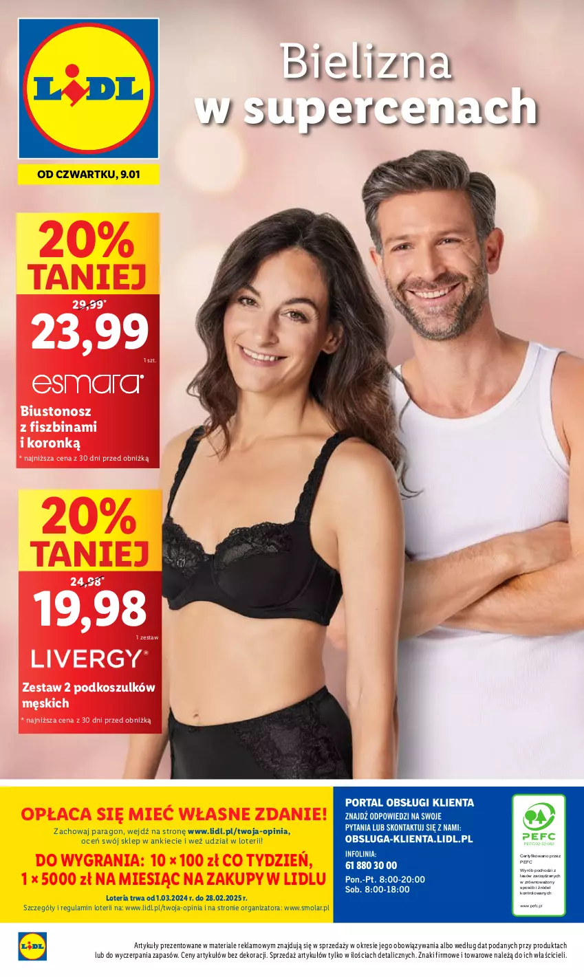 Gazetka promocyjna Lidl - GAZETKA - ważna 09.01 do 11.01.2025 - strona 48 - produkty: Bielizna, Biustonosz, Gra, Kosz, Mola